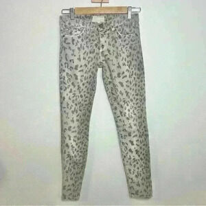 Current/Elliott Jeans Women’s Animal Print Stiletto Denim Jean Size 23